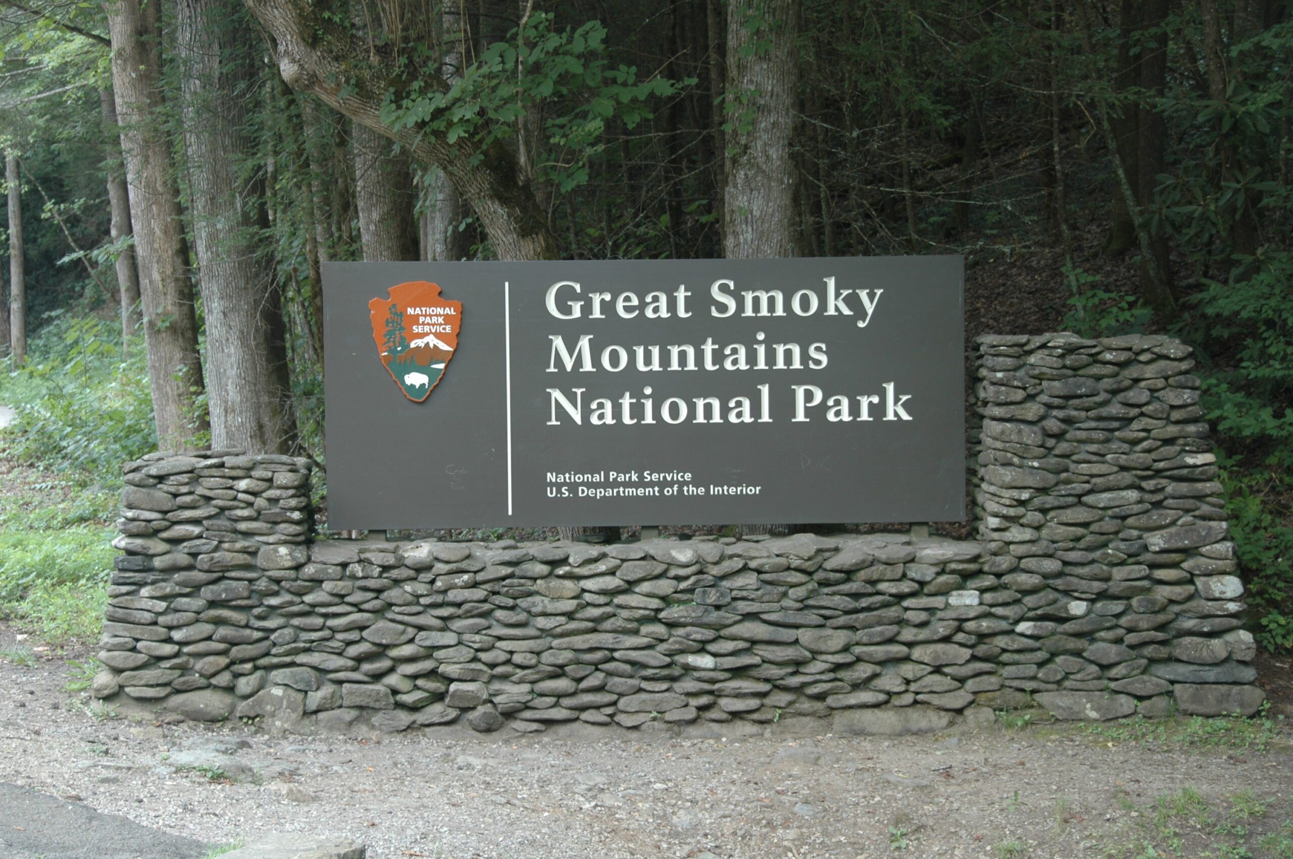 Great Smoky Mountains National Park sign